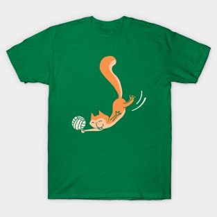 Volleyball Playing Squirrel T-Shirt